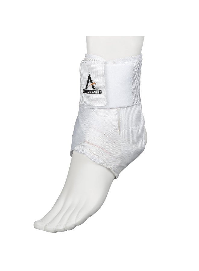 Cramer Active Ankle AS1 Pro Lace Up Ankle Brace, Ankle Stabiliser for Protection & Sprain Support for Volleyball, Rugby, Basketball, Braces with Laces to Wear Over Compression Socks or Sleeves, Various Sizes - Image 1